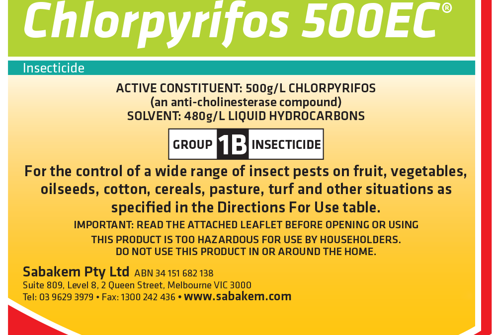 Chlorpyrifos 500EC