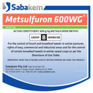 Metsulfuron 600WG