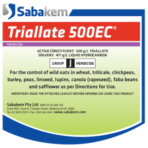 Triallate 500EC