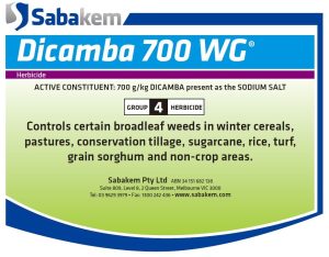 DICAMBA 700 WG