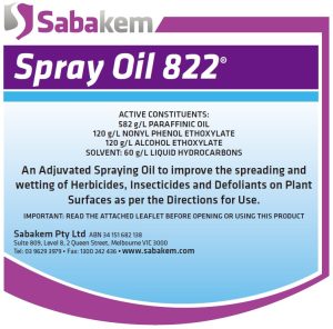 SPRAY OIL 822
