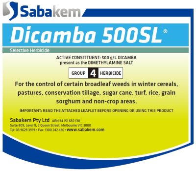 Dicamba 500SL - Sabakem