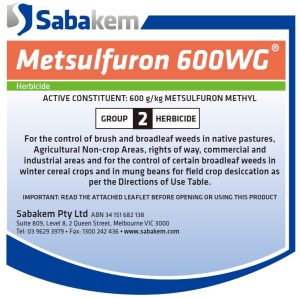 Metsulfuron 600WG