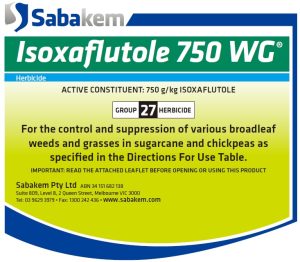 Isoxaflutole 750 WG