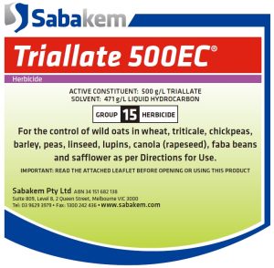 Triallate 500EC