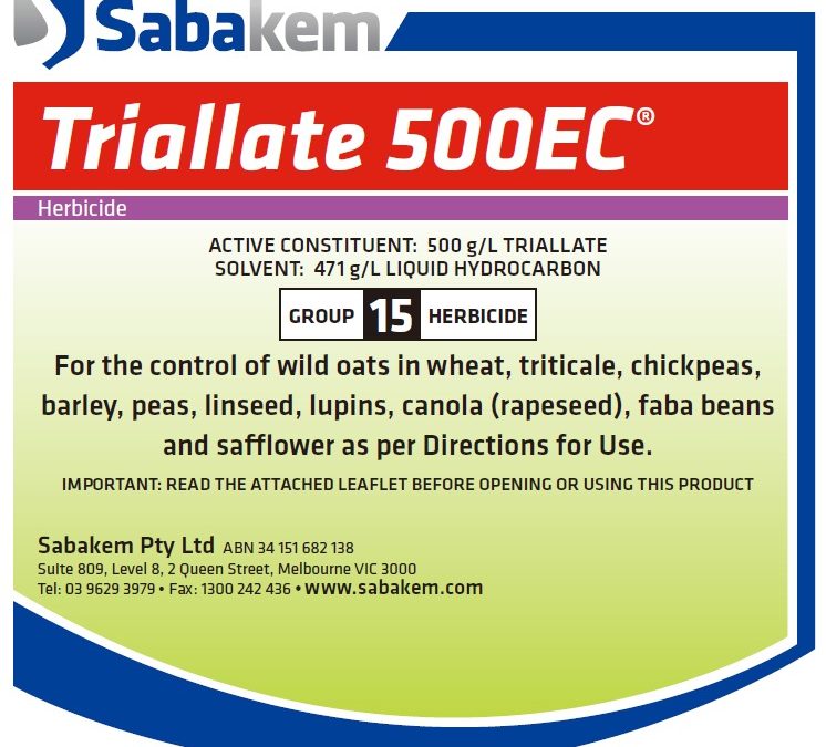 Triallate 500EC