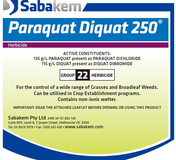 Paraquat Diquat 250SL
