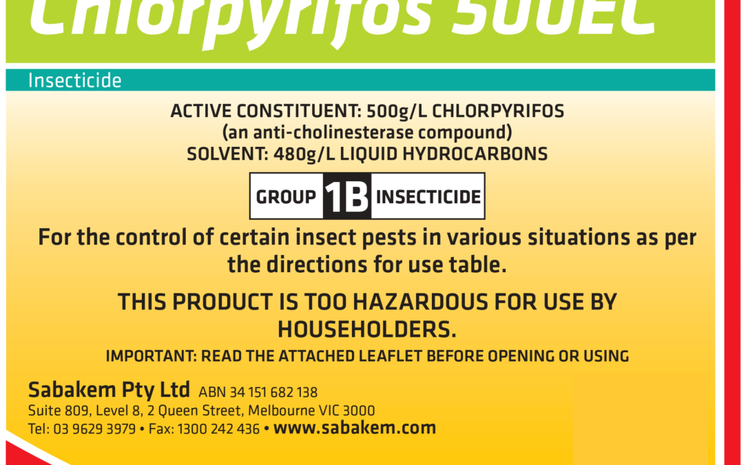 Chlorpyrifos 500EC